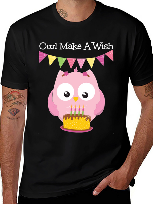 Owl Make A Wish Birthday T-Shirt