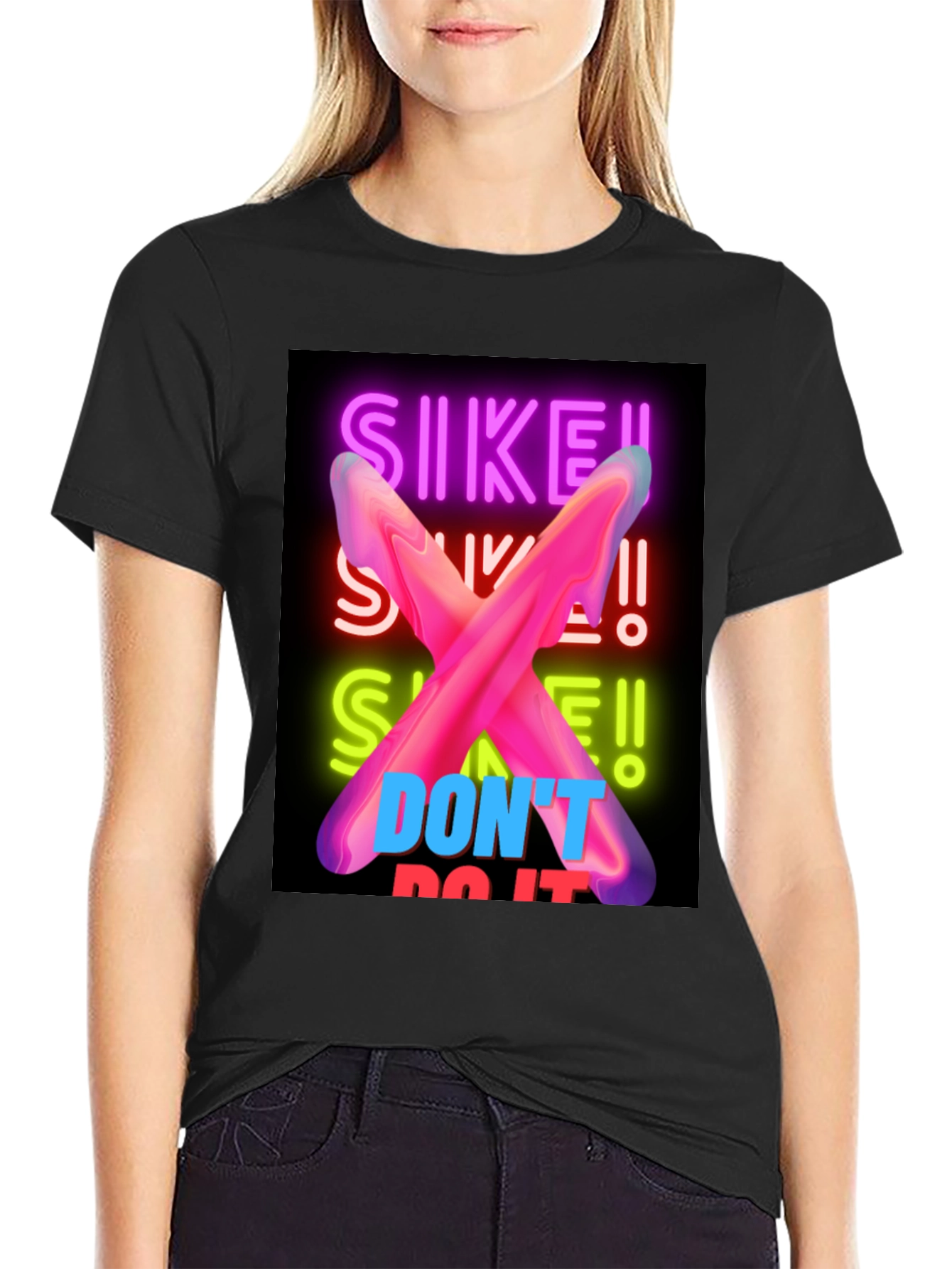 SIKE! Dont Do It Neon Graphic Tee