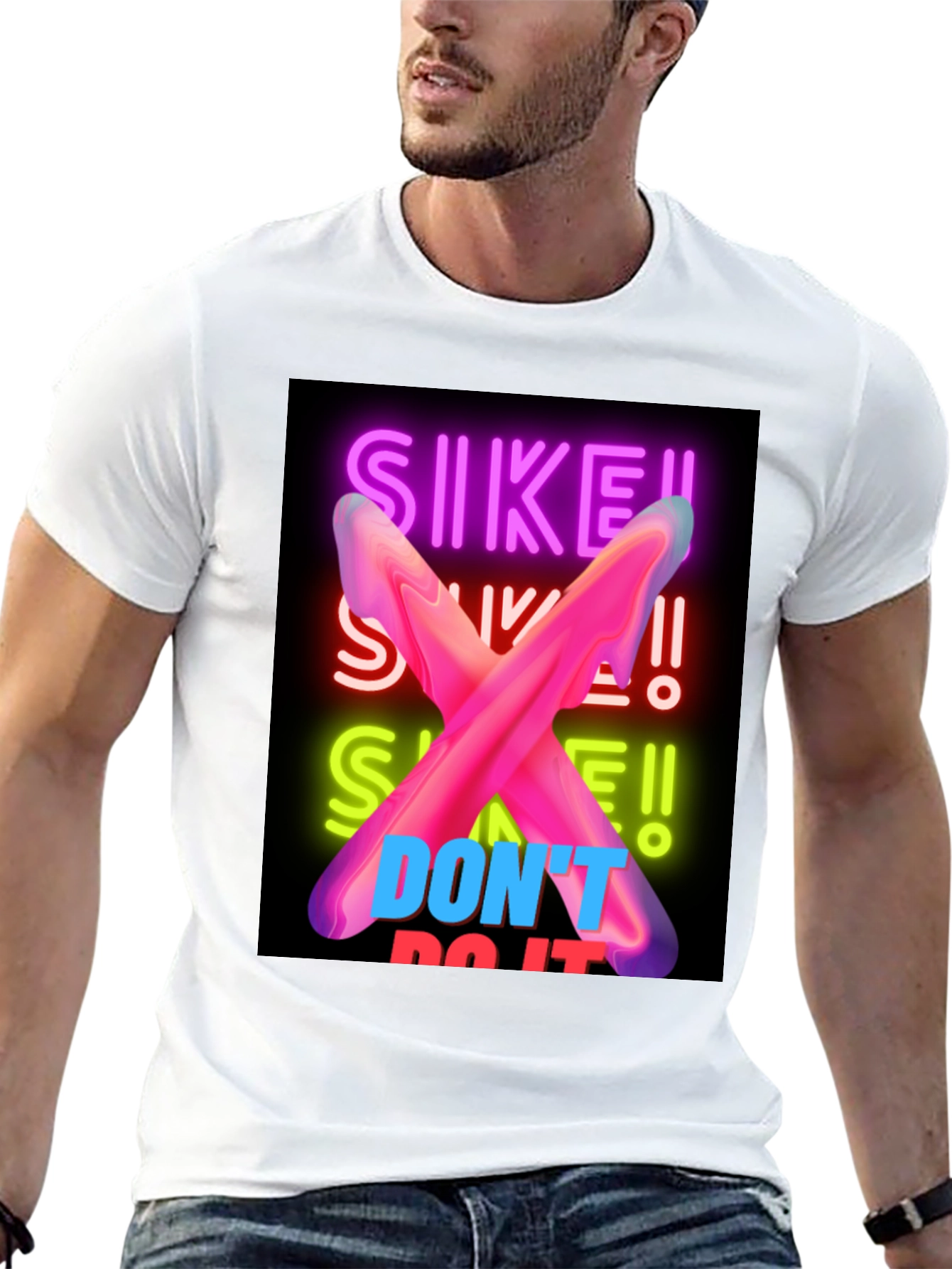 SIKE! Dont Do It Neon Graphic Tee