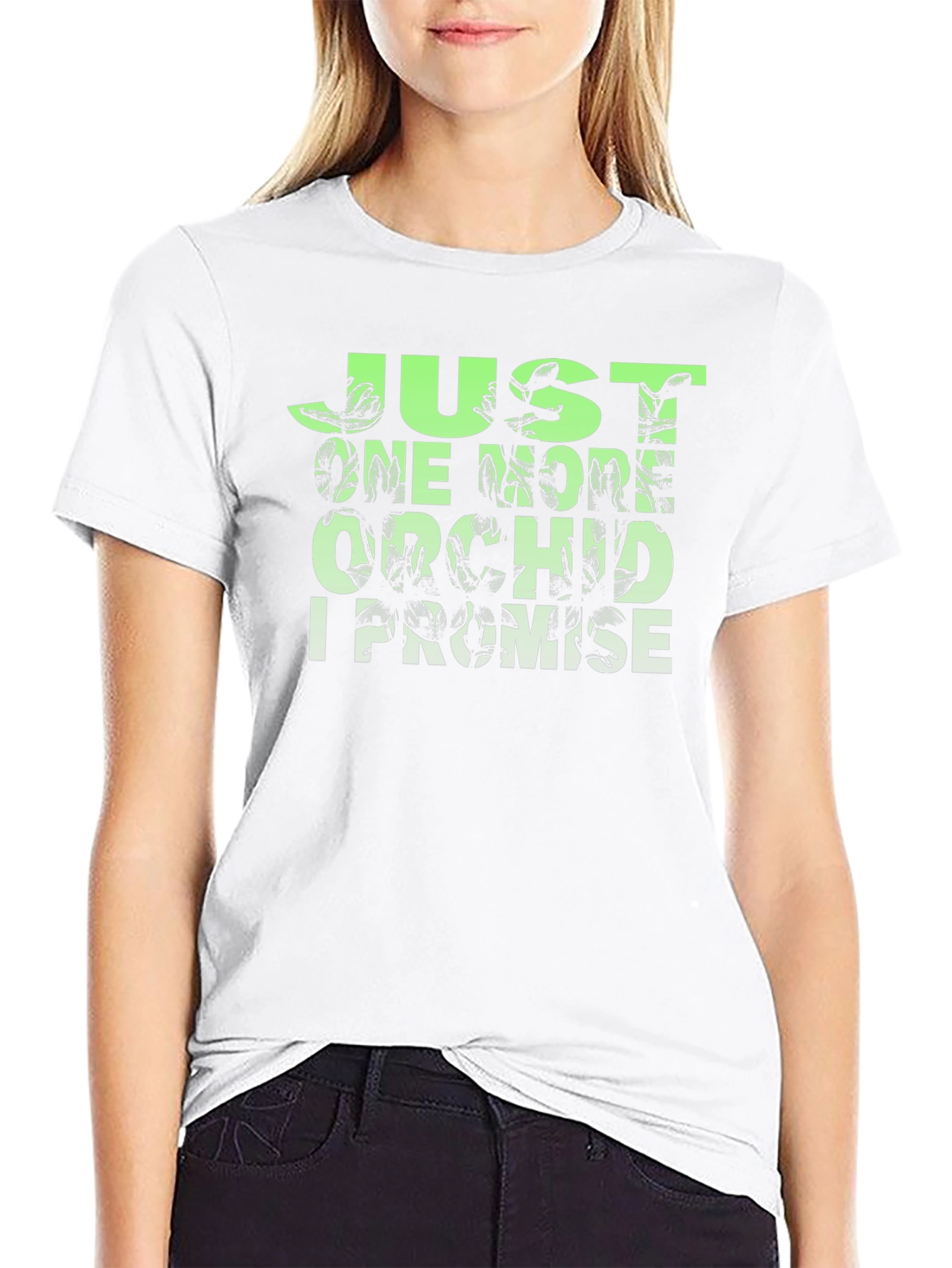 Just One More Orchid T-Shirt - Black