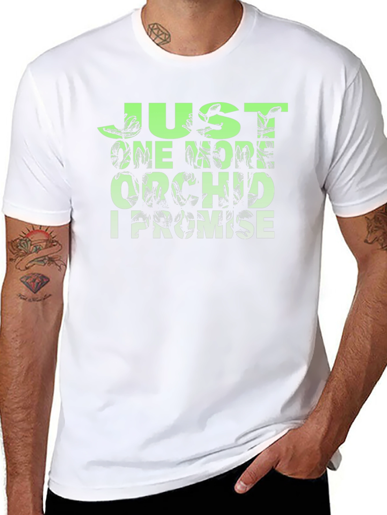 Just One More Orchid T-Shirt - Black