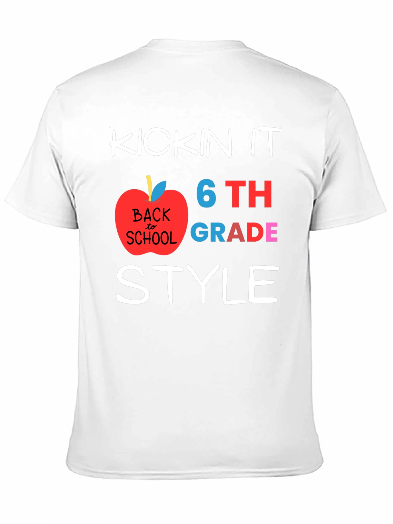 Kicking It 6th Grade Style Back to School T-Shirt