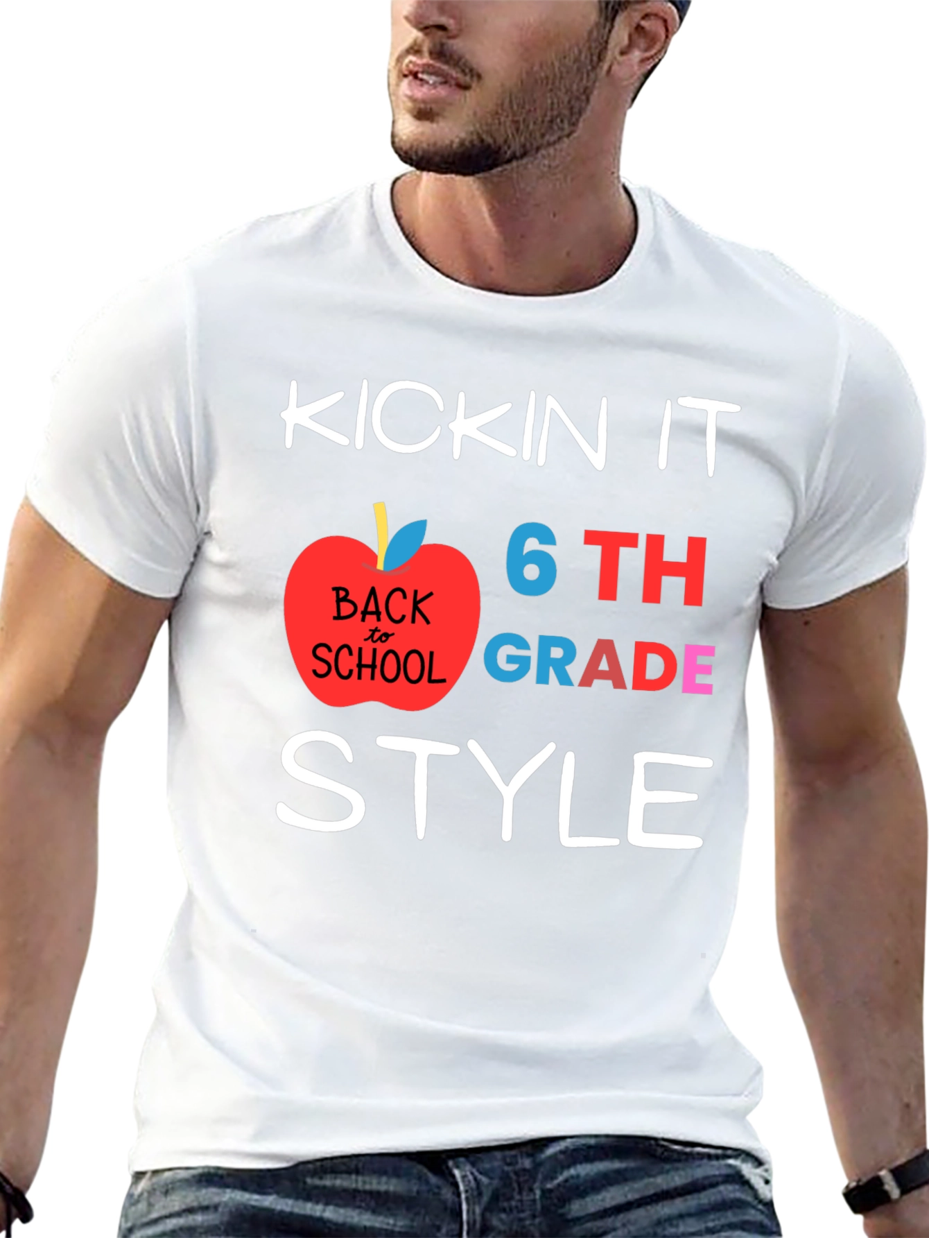 Kicking It 6th Grade Style Back to School T-Shirt