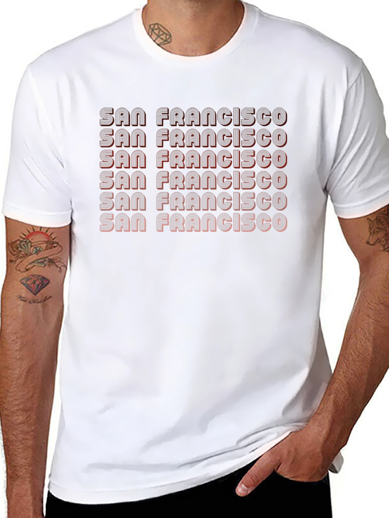 San Francisco Retro Graphic Tee - Black