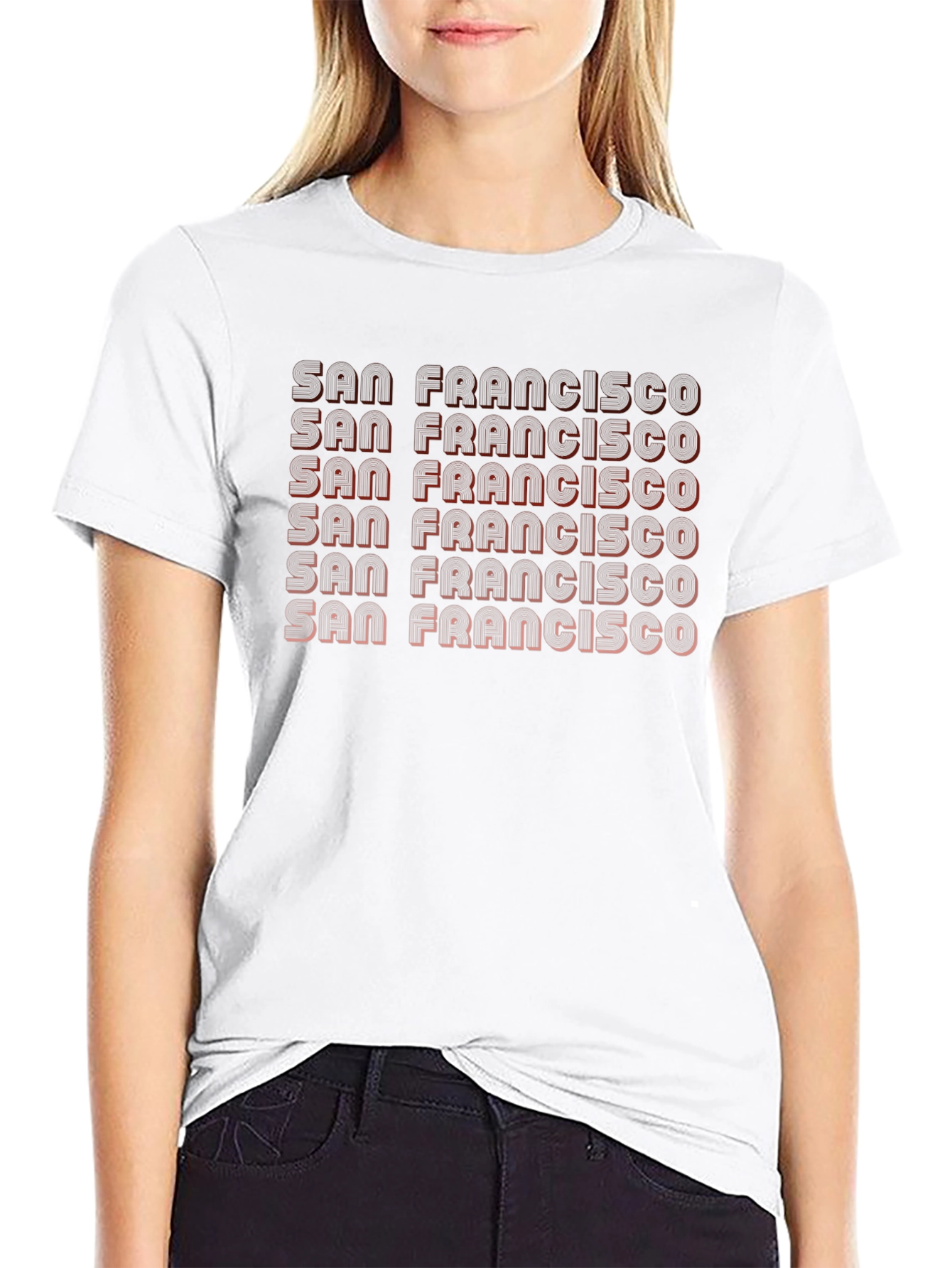 San Francisco Retro Graphic Tee - Black