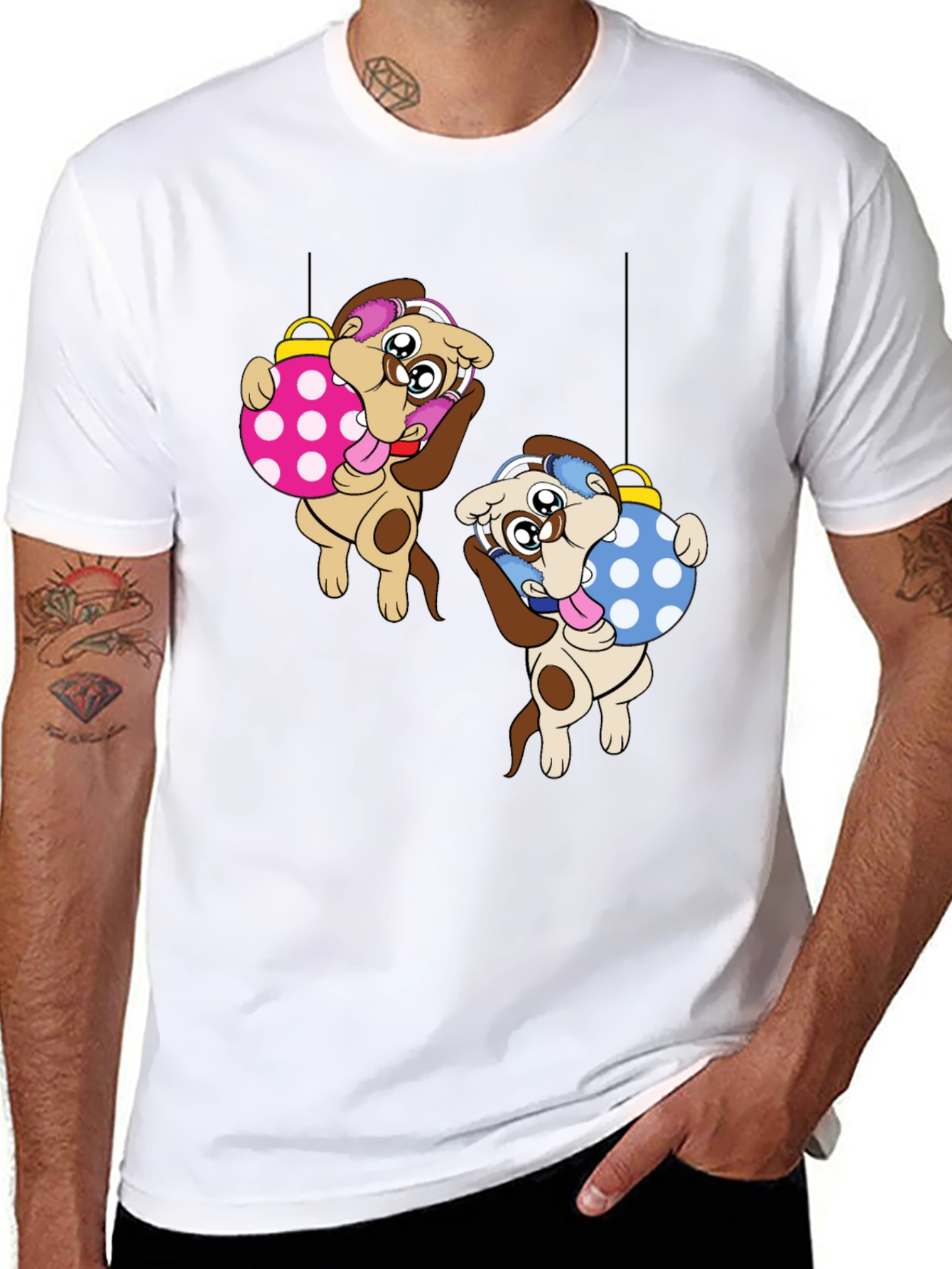 Cute Dog Christmas Ornament T-Shirt